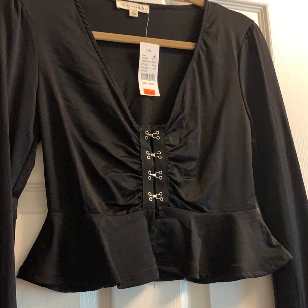 L.A. Hearts Long Sleeve Blouse - Picture 8 of 16